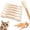 Brown, variant on Giant Q Tip Cat Toy, Cotton Swabs Cat Toys with Catnip, 6 Pk Interactive Felt Kitty Kicker Toy Sticks, Big Kitten Chew Dental Teething, Set of 6 Soft Plush Kicker Toys