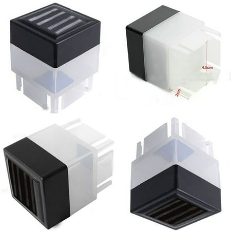 

Solar Powered Outdoor LED Square Fence Light Garden Landscape Post Deck Lamp