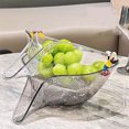 thumbnail image 3 of keepw Easy To Clean And Durable Drainage Basket Funnel Kitchen Companion Made Of PP clear white（pet） 1Set, 3 of 6