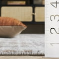 thumbnail image 5 of SAFAVIEH Mila Mildred Distressed Polyester Area Rug, Beige/Ivory Gray, 6'7" x 6'7" Square, 5 of 8