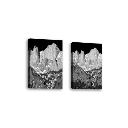Set Of 2 Morning On Mt Whitney Ii Bw Contemporary Fine Art Giclee On Canvas Gallery Wrap Wall Décor Art Painting 16 X 24 Inch Ready To - 