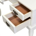 thumbnail image 5 of Bowery Hill Traditional Wood 3-Piece Bedroom Vanity Set in White, 5 of 7