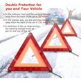 thumbnail image 1 of Triángulos de advertencia para automóviles, se?al de estacionamiento seguro Triángulo Placa de advertencia reflectante Kit de seguridad para automóviles con para vehículos de motor Triángulo de seguridad rojo (43 cm) ZefeiWu 8390615410588, 1 of 1