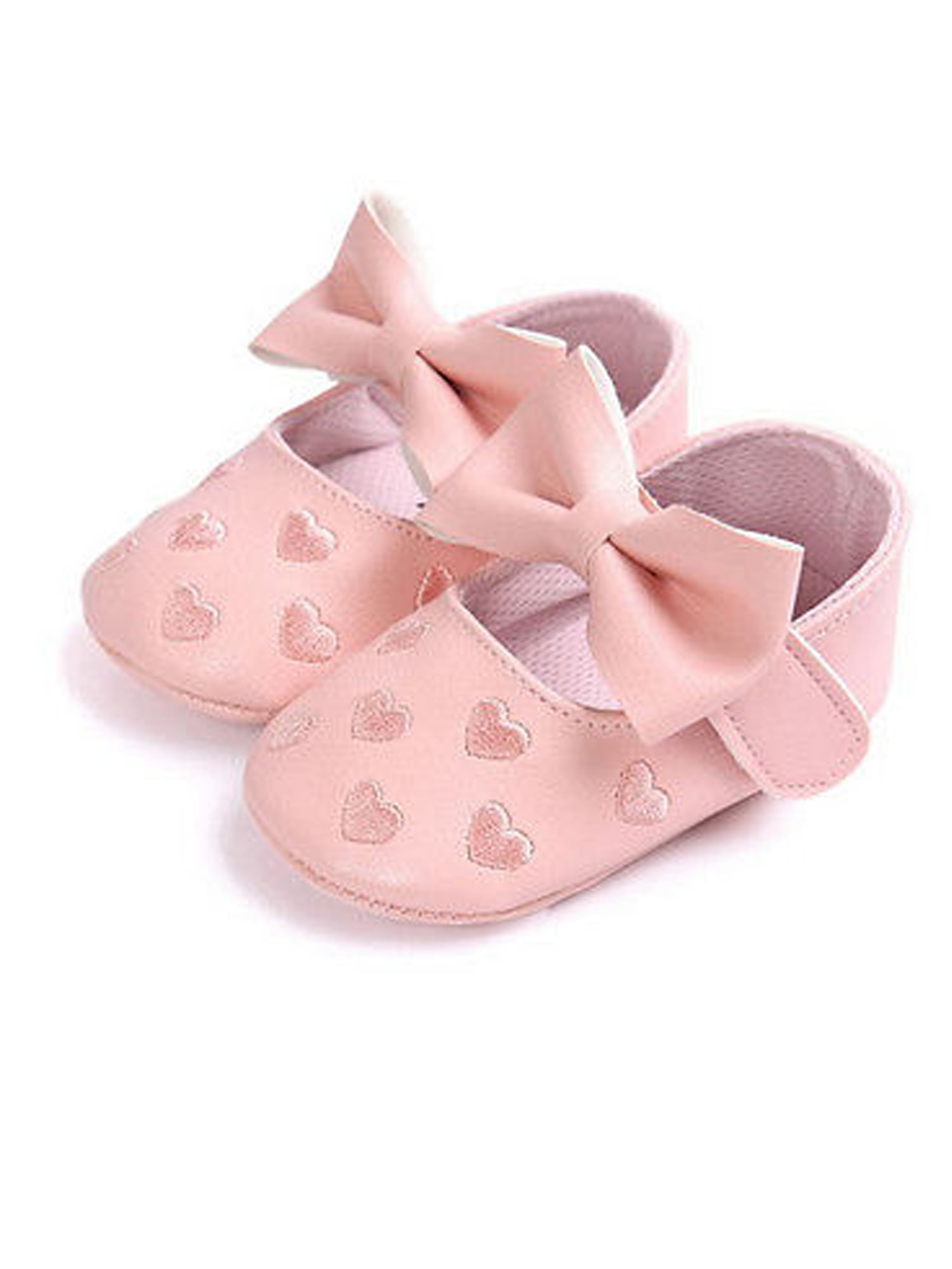 Infant Baby Girl Crib Shoes Bowknot 