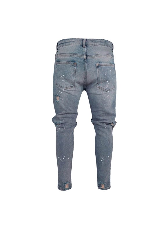 Mens Expandable Waist Jeans