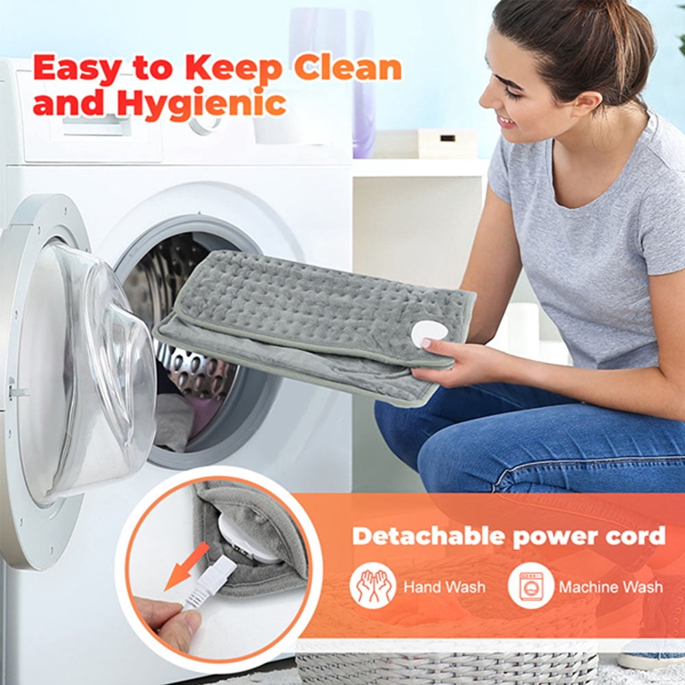 Double Sided Electric Heated Foot Warmers, Heating Pad Feet Warmer with Auto Shut Off & Machine Washable, 16" x 16"