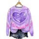 thumbnail image 4 of Uootdi Valentine's Day Sweatshirt for Women Crew Neck Love Heart Printed Graphic Sweatshirts Casual Holiday Long Sleeve Graphic Tee Tops Gift, 4 of 9