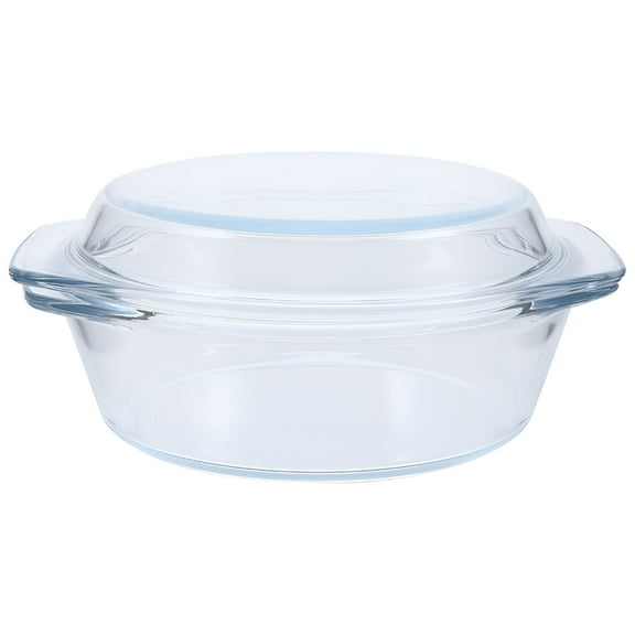 ACDANC Glass Cookware with Lid,Transparent,Heat-Resistant,Ideal for Home Cooking and Storage