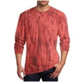 thumbnail image 2 of PNTUTB Men's Crew Neck Fashion Printed Versatile Solid Color Casual Long Sleeve Comfort Pullover Tops, 2 of 6