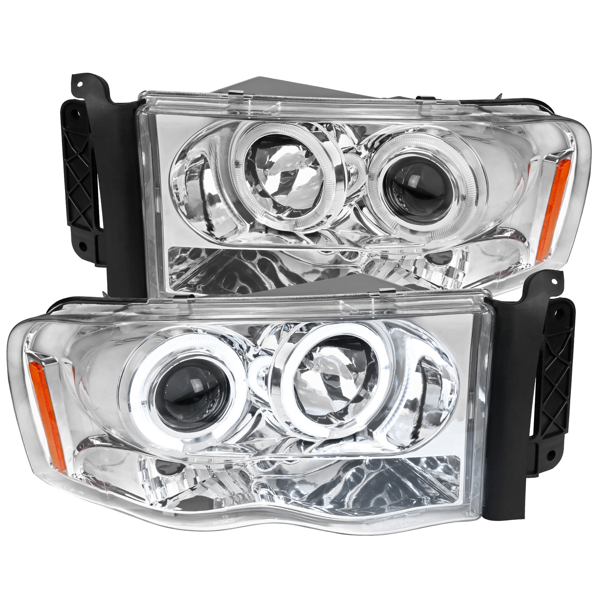 Spec-D Tuning 2002-2005 Dodge Ram 1500 Dual Halo Led Projector Head ...