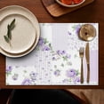 thumbnail image 5 of Pioneer Flower Floral Print Pattern Summer Placemats Table Placemats Set Of 4-Linen Kitchen Washable Placemats Table Mats 12x18 Inch Non-Slip Heat Resistant, 5 of 5