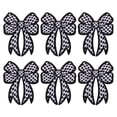 thumbnail image 1 of Parches termoadhesivos Uxcell, parches de lazo a cuadros, parches bordados, aplique decorativo negro, 1 of 7