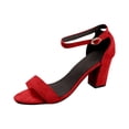 thumbnail image 2 of Willtoo Womens Block Heel Open Toe Strap Ankle Buckle Heeled Sandal, 2 of 6