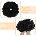 thumbnail image 4 of Women Synthetic Pony Tail Hair Extension Bun Big Wave Curls Hairpiece Wrap Scrunchie Chignon, 4 of 8