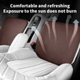 thumbnail image 4 of Linen Car Seat Covers Front Seats Only,Cooling Bottom Seat Covers for Cars,Trucks,Universal Car Seat Cushion Breathable,Ventilated [Black Front seat Covers], 4 of 6