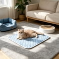 thumbnail image 6 of Cooling Mat for Dogs Cats Non Slip Bottom Portable Pet Cooling Pad Washable Large Puppy Ice Pad for Crate Sofa Floor Hot Weather Relief, 6 of 7