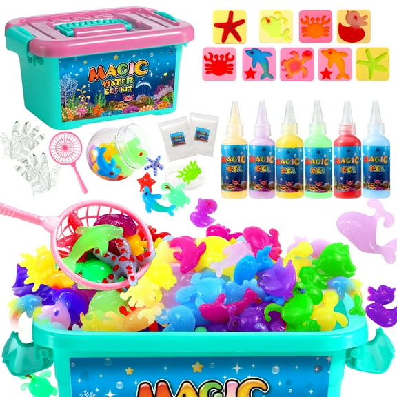 Magic Water Elf DIY Toy Kit for Kids,Aqua Fairy Water Marine Life,Creative Magic Water Toy Creation Kit, Gift for Christmas, Birthday Gifts, for Boys Girls Party Favor