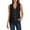 C-Black272, variant on Womens Chiffon Button Up Shirts Sleeveless Turndown Collar Solid Color Basic Summer Blouses Casual Daily Wear Versatile Tops