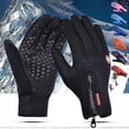 thumbnail image 1 of Guantes cálidos para montar en bicicleta de esquí con pantalla táctil de terciopelo para hombre, para deportes al aire libre de otoño e invierno, 1 of 5