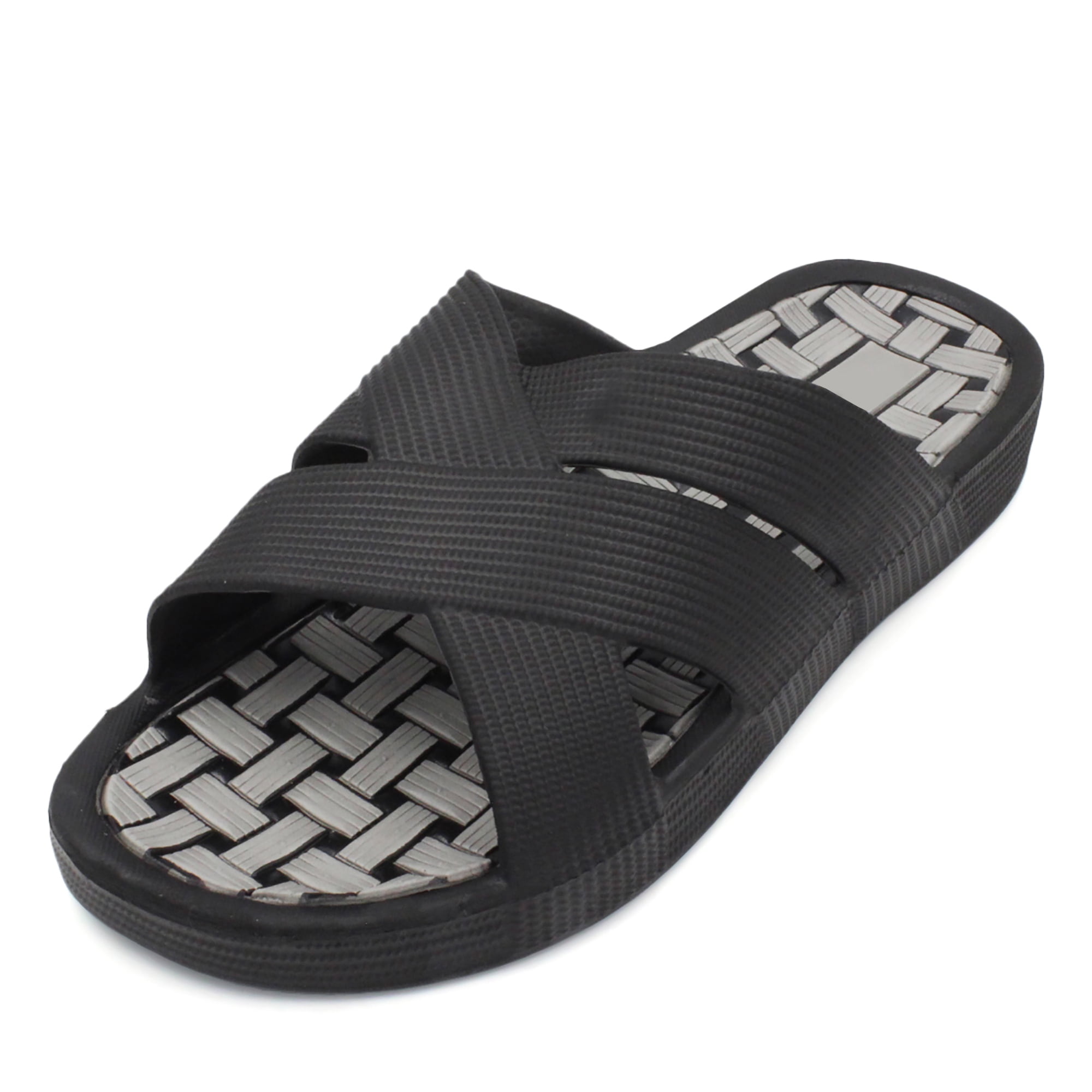 SLM Men's Classic Sandals Sport Slide Indoor/Outdoor Slip On Sports Gym ...