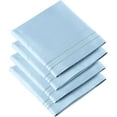 thumbnail image 3 of CGK Linens Extra Soft Pillowcases Set of 4 - Queen / Standard Size Hotel Luxury Breathable & Cozy 4-Piece Pillow Covers, Light Blue, 3 of 7