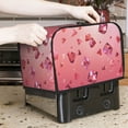 thumbnail image 2 of Toaster Cover For 2 Or 4 Slice, Two Or Four Slice Toaster Hood Dust-Proof Cover For Kitchen Washable Small Appliance Crystal Falling, 2 of 5