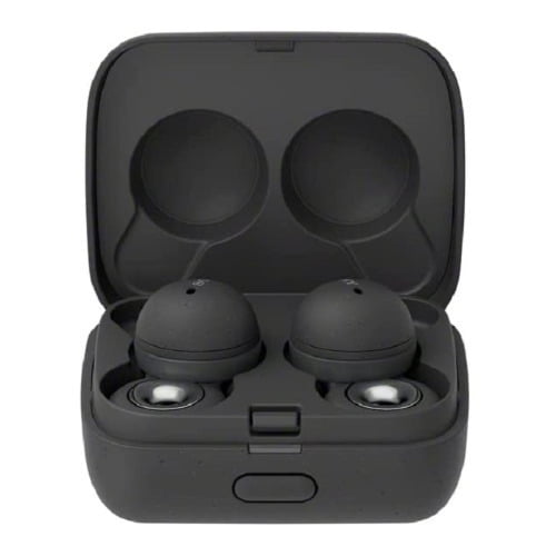 Sony LinkBuds Truly Wireless Earbuds Dark Gray with Hard EVA Travel Case