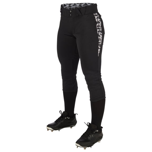 Womens Leadoff Softball Pant - BLACK - L