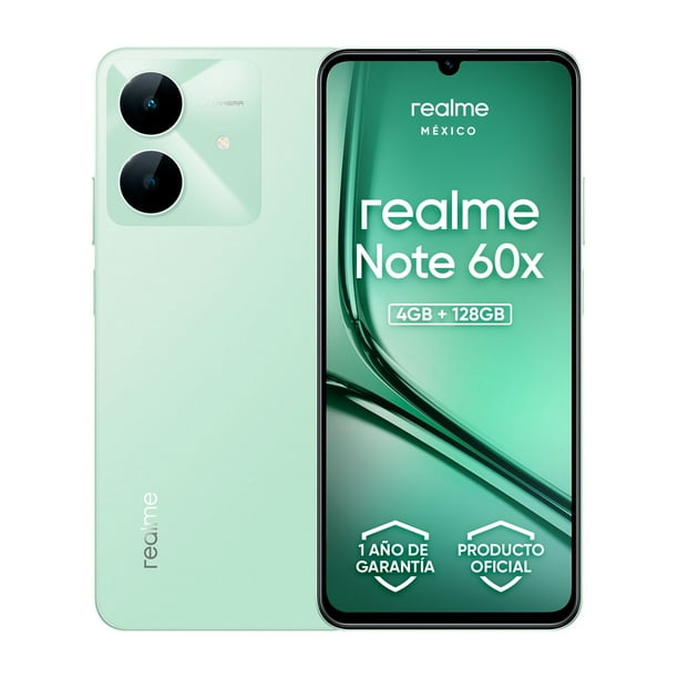 Realme Note 60x 4gb Ram 128gb Rom Dual Sim Resistencia Ip54 5000mah Display 6,74 90hz Camara 8mp Procesador Octa-core 1.8 Ghz