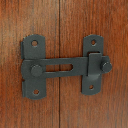TABLZONE Black Stainless Steel Door Latch for Doors and Gates, 2 Pieces Security Hardware
