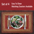thumbnail image 3 of Homespice Cider Barn Jute Braided Vintage Placemat 13" x 19" Rect. ( Pack Of 4 ) Red Table Placemat For Dining Table Mat, Spoon Rest Mats, Table Top And Hot Pot Holders, 3 of 10