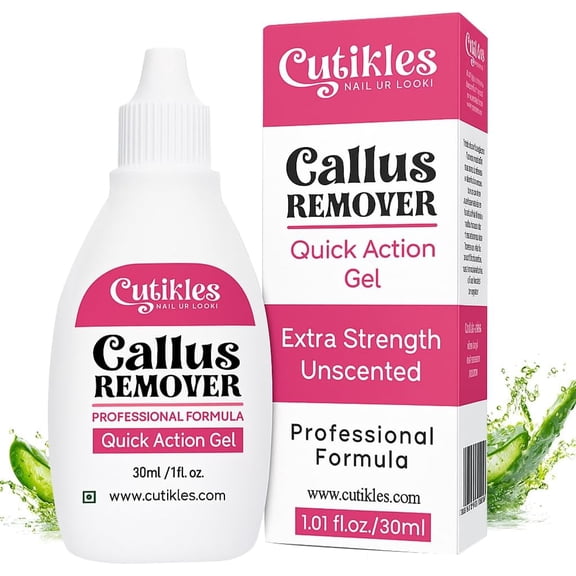 Cutikles Callus Remover Gel for Feet – Advanced Care Formula | Travel-Friendly Pack (1 Fl Oz)