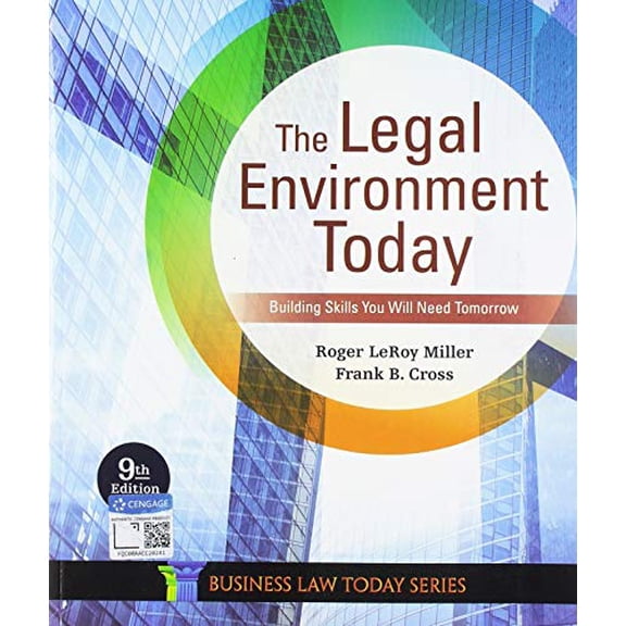 Pre-Owned The Legal Environment Today (Paperback) 0357038193 9780357038192