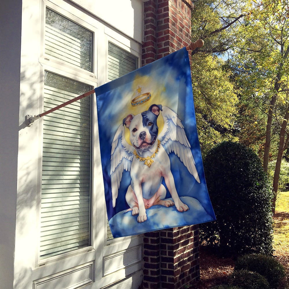 Staffordshire Bull Terrier My Angel House Flag 28 in x 40 in