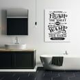 thumbnail image 2 of Stupell Industries Flush & Wash Hands Vintage Style Text Typography Graphic Art Gallery Wrapped Canvas Print Wall Art, Design by Lettered and Lined, 2 of 7