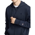 thumbnail image 4 of Champion Men’s Powerblend Full-Zip Hoodie with “C” Logo, Standard Unisex Fit, Midweight Fleece, Sizes S-XXL, 4 of 9