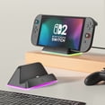 thumbnail image 2 of Universal RGB Charging Dock for Nintendo Switch 2, Switch (Original/OLED) - Simple Plug-and-Play Console Charger | Fast Charging, 7-Color RGB Lighting Modes, Anti-Slip Base, Space-Saving Design, 2 of 5