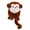 Brown Monkey, variant on Plush Toy Stuffed Slap Bracelets, Cartoon Animal Slap Bracelets Christmas Party Gifts