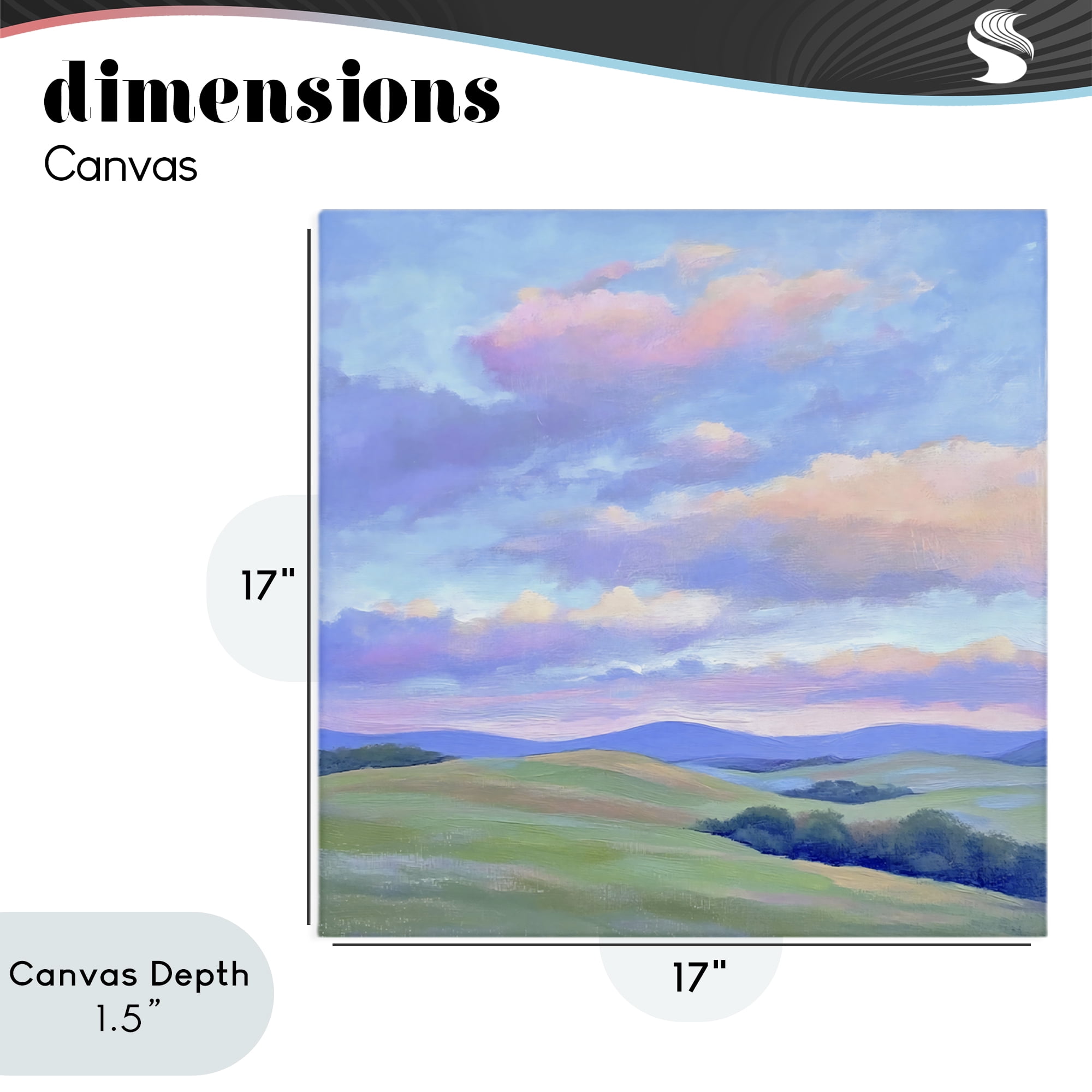 Stupell Industries Rolling Hills with Soft Sunset Canvas Wall Art, design by Creative Studio