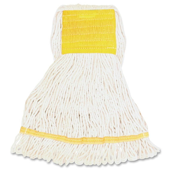 Genuine Joe, GJOSWH5B, Wide Band Small Mophead, 1 Each, White