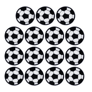 2 Football Iron on Patches, 5cm Soccer Ball Sew on Patch, Embroidered  Fabric Appliques, Embroidery Craft Supplies 