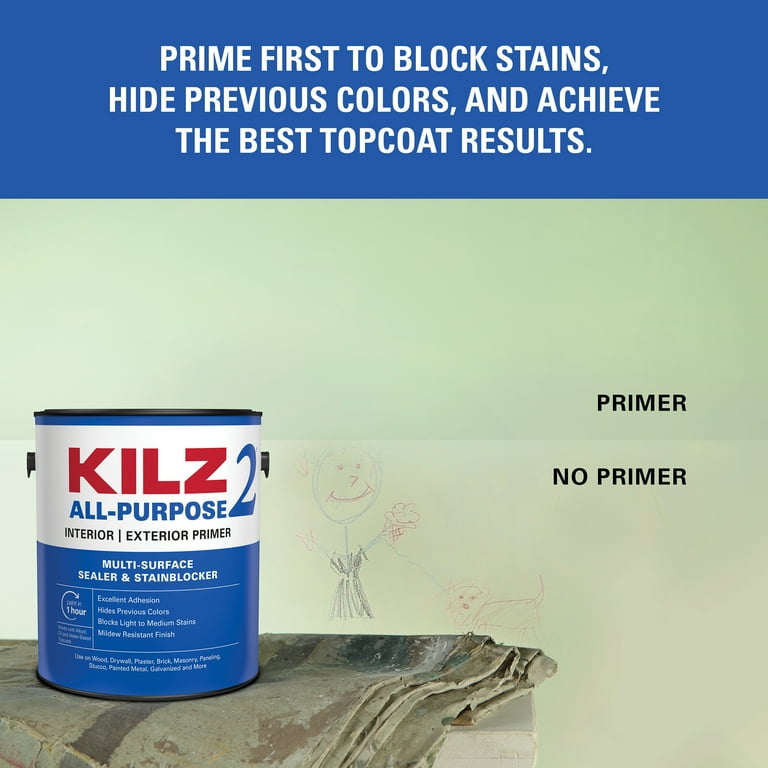 KILZ 2® All-Purpose Interior/Exterior Water-Based Stainblocking