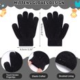 thumbnail image 3 of FZ FANTASTIC ZONE Toddler Kids Winter Hats Touchscreen Gloves Scarfs Set Pompom Beanie Caps Neck Warmer with Fleece for 5-8 Years Old Baby Girls Boys Gifts, Gloves, Red, 3 of 6