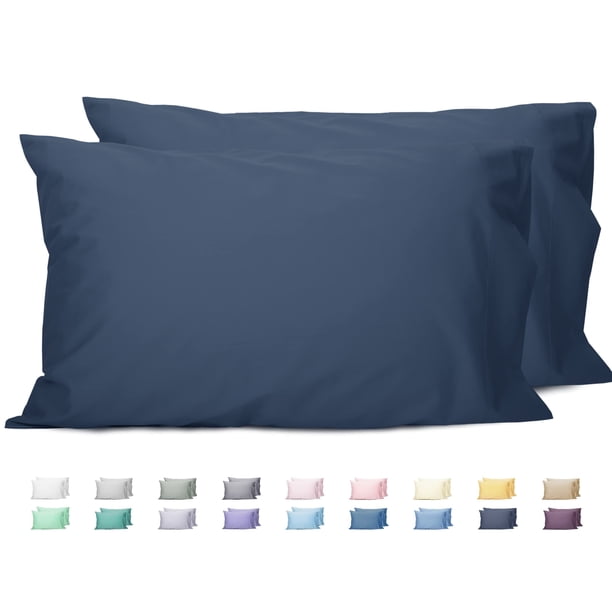 Fundas de almohada Sunflower King 100% algodón 50 x 100 cm Crown Blue x2