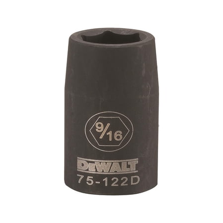 UPC: 0076174751222 | DeWalt DWMT75122OSP Impact Socket 1/2 in 9/16 in 6 Point