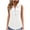 White, variant on Plus Size Tank Tops for Women Plus Size Sleeveless Shirts Collared Casual Tee Shirts Smocking Solid Color Summer Pullover Tops