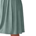 thumbnail image 5 of fheaev Summer Maternity Dresses for Women Short Sleeve V Neck Mid-Length Modal Solid Color Comfor Table Nursing Dress Green L, 5 of 5
