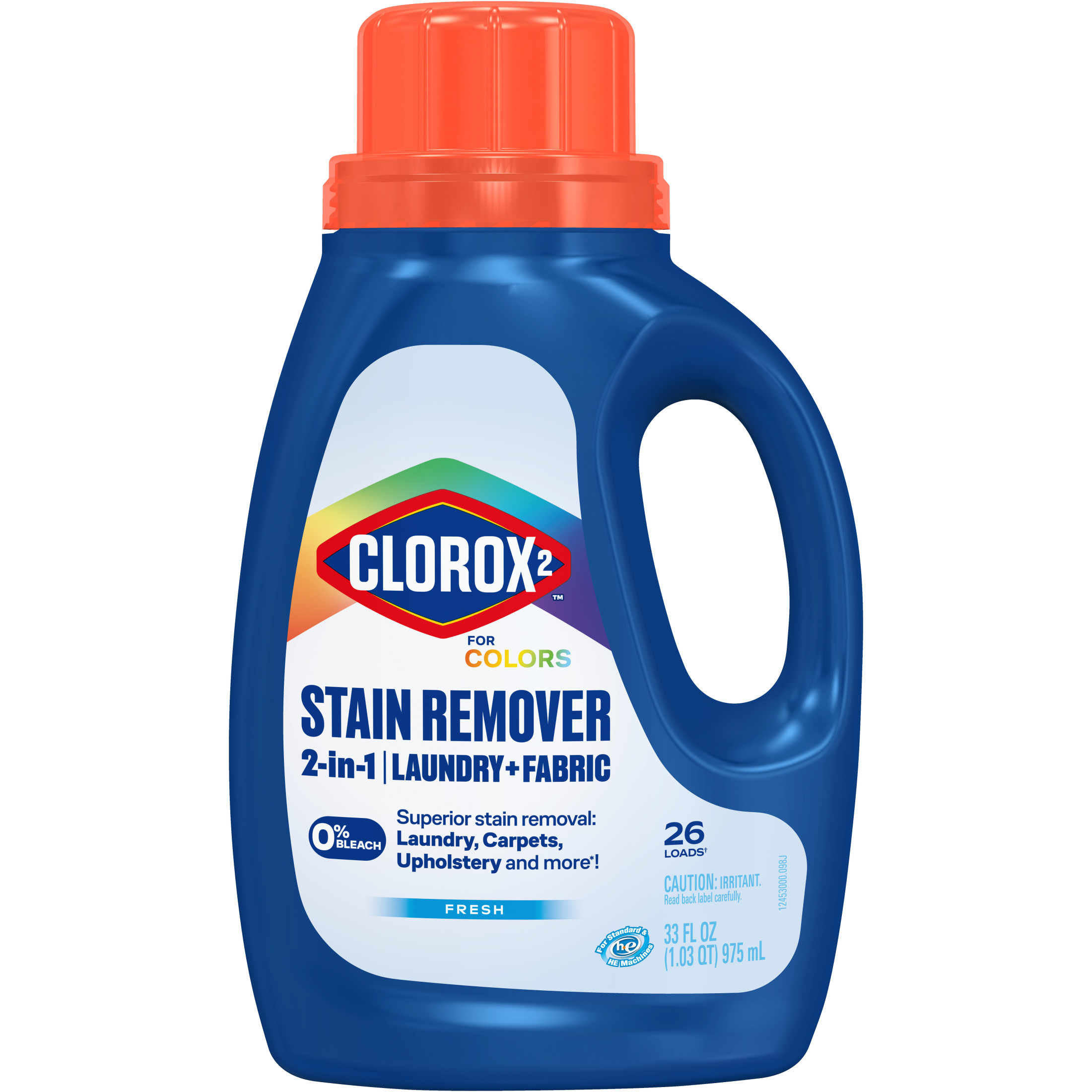 Clorox 2 For Colors Stain Remover, Bleach Free, 33 fl oz photo 2