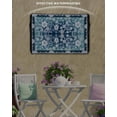 thumbnail image 6 of Outdoor TV Cover 30 to 32 Inch Weatherproof, Retro Boho Waterproof TV Screen Protector for Outside Decor with Zipper and Pocket 30"L x 19"H&nbsp; , Floral Pattern Aqua Blue White, 6 of 7