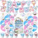 thumbnail image 1 of Serie Sanrio, vajilla para fiesta de cumpleaños, pancarta desechable, adorno para tarta, bandera colgante, lindos globos Cinnamoroll, decoración de cumpleaños, 1 of 6